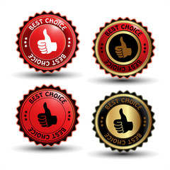 Vector best choice guaranteed labels