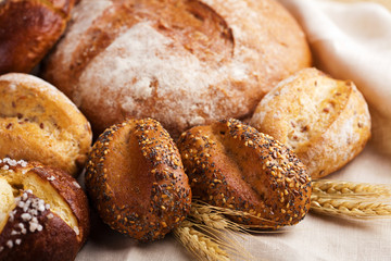 various healthy bread