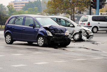 Naklejka premium car crash