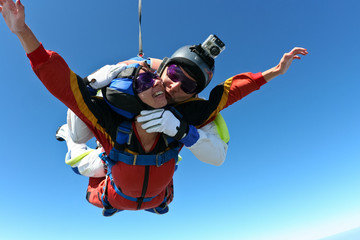Fototapeta na wymiar Skydiving photo