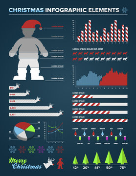 Christmas Infographic design elements