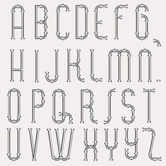 pipes font