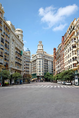 Obraz premium Plaza del Ayuntamiento, Valencia, Spanien