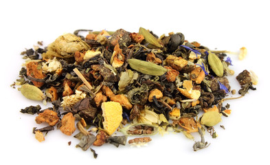 Grassy tea with cardamom