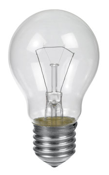 isolated light bulb