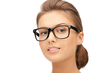 Obraz premium lovely woman in spectacles