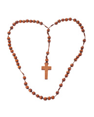 Wooden rosary beads