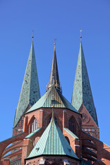 T&uuml;rme der Marienkirche, Altstadt von L&uuml;beck