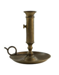 old bronze candleholder