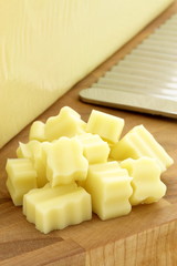 mozzarella cheese block