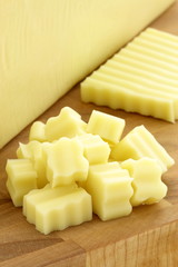 mozzarella cheese block
