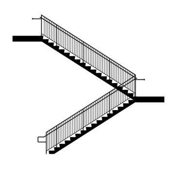 Stair and railing