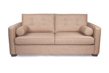 Modern tan couch sofa