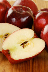 Sliced delicious apple