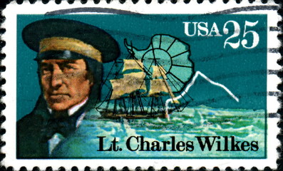 Lt Charles Wilkes. US Postage.