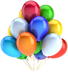 Birthday balloons party celebration decoration multi colored