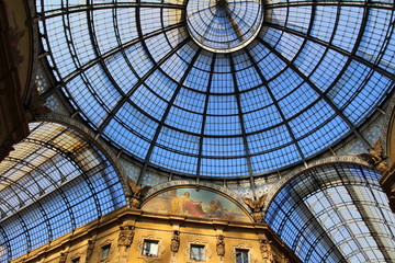 Glass gallery - Galleria Vittorio Emanuele - Milan - Italy