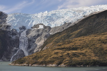 glacier at beagle channel