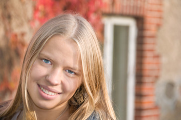 Portrait of a beautiful youn girl