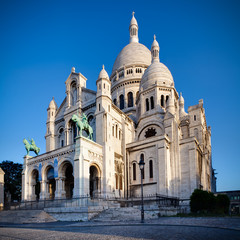 Naklejka premium Basilique Sacré Coeur Montmartre Paris France