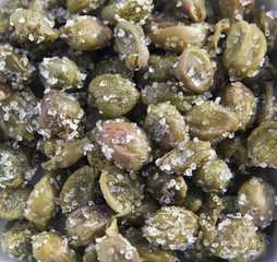 Capperi salati, closeup