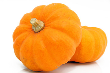 Naklejka premium Citrouilles isolées