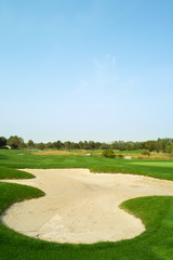 Golf course sand trap