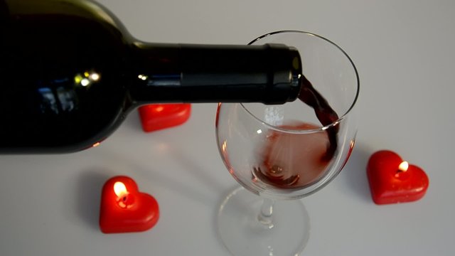 Wein Kerzen Isoliert