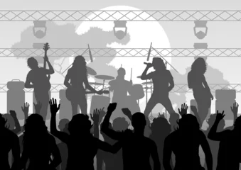 Photo sur Plexiglas Groupe de musique Illustration de fond de paysage de concert de rock