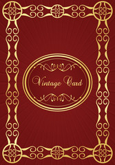 Vintage sweet frames and elements illustration collection