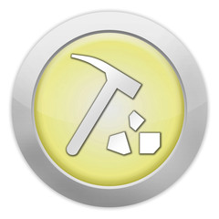 Light Colored Icon (Yellow) "Rock Collecting"