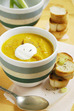 Carrot and thyme soup