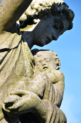 Statue of Virgin Mary and Baby Jesus