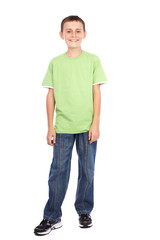 Boy in green t-shirt