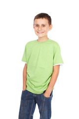 Boy in green t-shirt