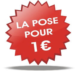 étiquette la pose pour 1€