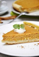 homemade pumpkin pie