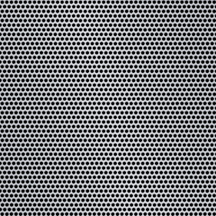 Shiny silver metal pattern with reflective round holes