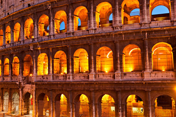 The Majestic Coliseum, Rome, Italy.