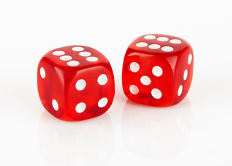 Red and white dices