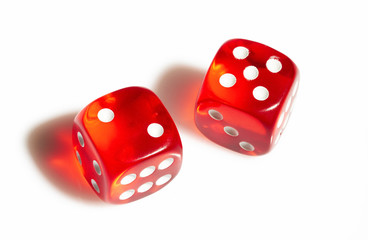 Red and white dices