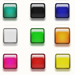 glossy  rectangle buttons