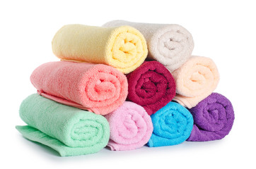 Obraz na płótnie Canvas The combined color towels