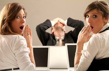 Missgeschick im Büro