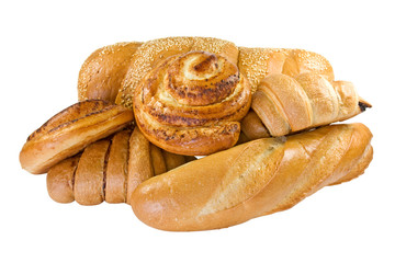 Bakery foodstuffs set