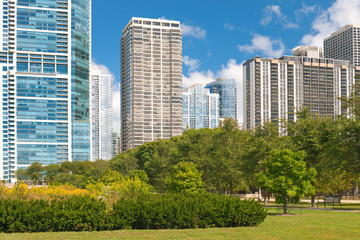 Fototapeta premium Urban view of the city of Chicago