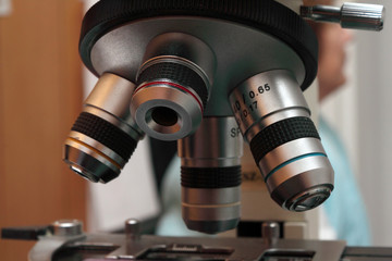 Fototapeta na wymiar Microscope objectives