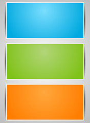 Naklejka premium Banners set