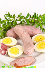 Zutaten für  eine herzhafte Polnische Ostersuppe