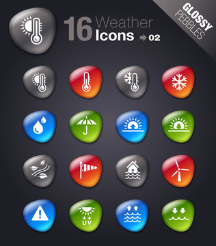 Glossy Pebbles -  Weather Icons